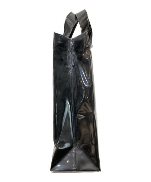 CDG（シーディージー）CDG (シーディージー) Übermensch (ウーバーメンシュ) ビニールハンドバッグ/ PAPER BAG ブラック 未使用品の古着・服飾アイテム