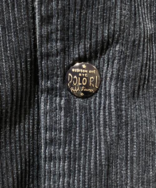 POLO RALPH LAUREN（ポロ・ラルフローレン）POLO RALPH LAUREN (ポロ・ラルフローレン) コーデュロイレタージャケット ネイビー サイズ:XLの古着・服飾アイテム