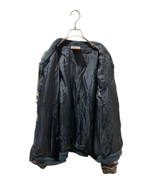 Coogi（クージー）COOGI (クージー) ジップアップ3Dニット ブラウン サイズ:Mの古着・服飾アイテム