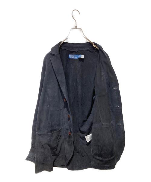 POLO RALPH LAUREN（ポロ・ラルフローレン）POLO RALPH LAUREN (ポロ・ラルフローレン) スエードジャケット ブラック サイズ:Mの古着・服飾アイテム