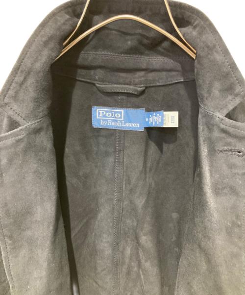 POLO RALPH LAUREN（ポロ・ラルフローレン）POLO RALPH LAUREN (ポロ・ラルフローレン) スエードジャケット ブラック サイズ:Mの古着・服飾アイテム