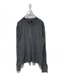 RRL（ダブルアールエル）の古着「ヘンリーネックカットソー」｜グレー