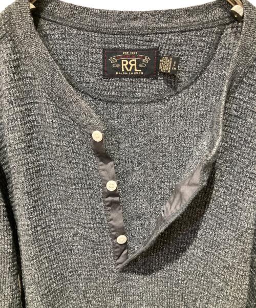 RRL（ダブルアールエル）RRL (ダブルアールエル) ヘンリーネックカットソー グレー サイズ:Sの古着・服飾アイテム