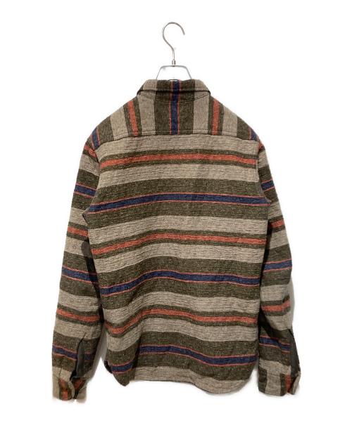 RRL（ダブルアールエル）RRL (ダブルアールエル) Preston Stripe Overshirt ブラウン サイズ:XSの古着・服飾アイテム