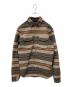 RRL（ダブルアールエル）の古着「Preston Stripe Overshirt」｜ブラウン