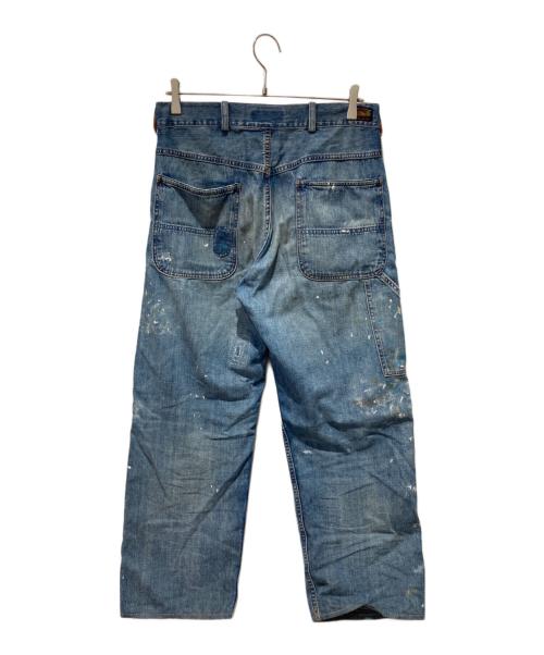 POLO RALPH LAUREN（ポロ・ラルフローレン）POLO RALPH LAUREN (ポロ・ラルフローレン) Distressed Carpenter Jeans インディゴ サイズ:71cm (W28)の古着・服飾アイテム