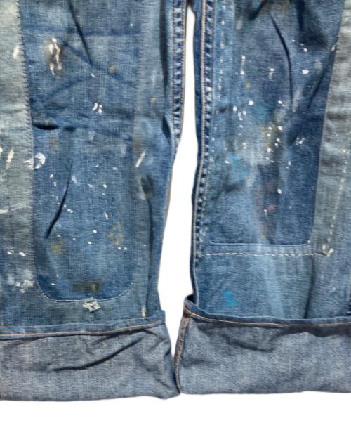POLO RALPH LAUREN（ポロ・ラルフローレン）POLO RALPH LAUREN (ポロ・ラルフローレン) Distressed Carpenter Jeans インディゴ サイズ:71cm (W28)の古着・服飾アイテム