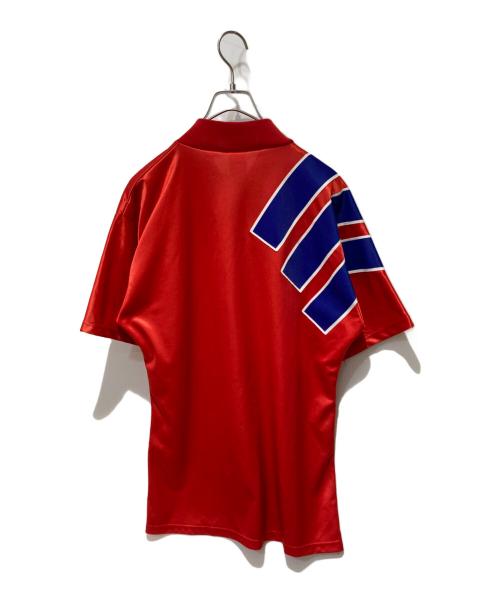 adidas（アディダス）adidas (アディダス) ゲームシャツ レッド サイズ:Ｍの古着・服飾アイテム