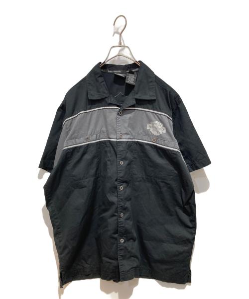 HARLEY-DAVIDSON（ハーレーダビッドソン）HARLEY-DAVIDSON (ハーレーダビッドソン) 半袖シャツ ブラック サイズ:Ｌの古着・服飾アイテム