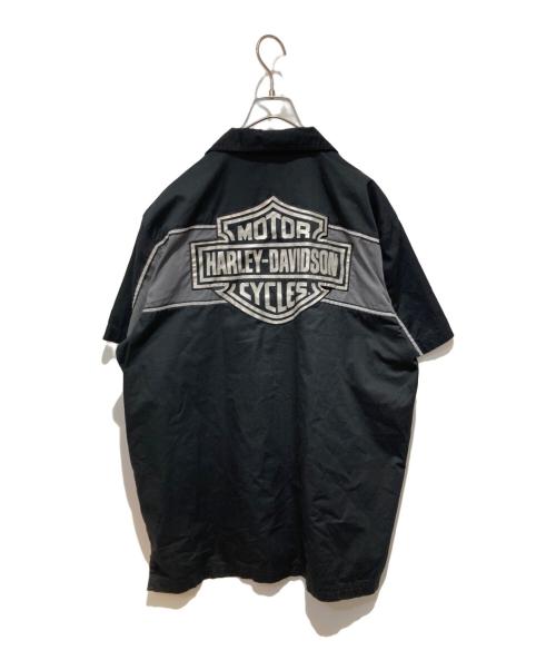 HARLEY-DAVIDSON（ハーレーダビッドソン）HARLEY-DAVIDSON (ハーレーダビッドソン) 半袖シャツ ブラック サイズ:Ｌの古着・服飾アイテム