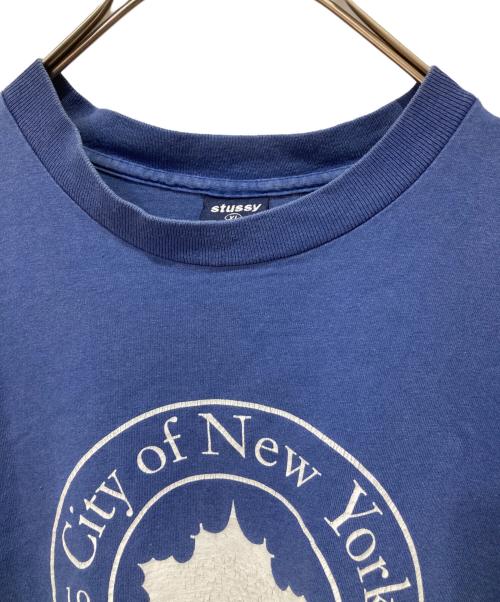 stussy（ステューシー）stussy (ステューシー) プリントTシャツ ネイビー サイズ:XLの古着・服飾アイテム