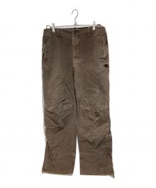 GRIFFIN LAUNDRY（グリフィン ランドリー）の古着「motorcycle combat pants」｜ブラウン