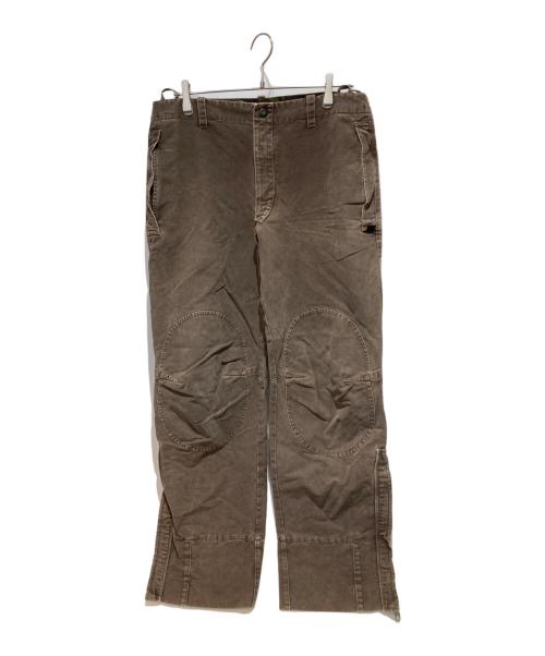 GRIFFIN LAUNDRY（グリフィン ランドリー）GRIFFIN LAUNDRY (グリフィン ランドリー) motorcycle combat pants ブラウン サイズ:32の古着・服飾アイテム