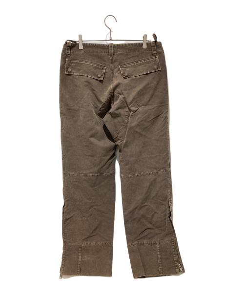 GRIFFIN LAUNDRY（グリフィン ランドリー）GRIFFIN LAUNDRY (グリフィン ランドリー) motorcycle combat pants ブラウン サイズ:32の古着・服飾アイテム