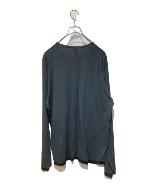 CASEY VIDALENC（ケイシーヴィダレンク）CASEY VIDALENC (ケイシーヴィダレンク) 切替カットソー ネイビー サイズ:Ｌの古着・服飾アイテム