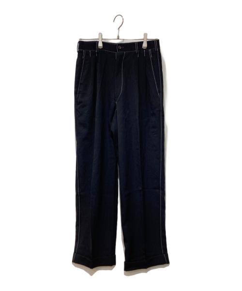 COMME des GARCONS HOMME PLUS（コムデギャルソンオムプリュス）COMME des GARCONS HOMME PLUS (コムデギャルソンオムプリュス) ステッチタックパンツ ブラック サイズ:Sの古着・服飾アイテム