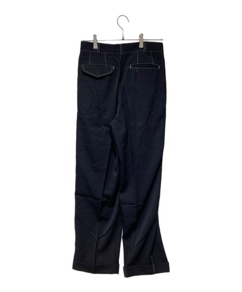 COMME des GARCONS HOMME PLUS（コムデギャルソンオムプリュス）COMME des GARCONS HOMME PLUS (コムデギャルソンオムプリュス) ステッチタックパンツ ブラック サイズ:Sの古着・服飾アイテム
