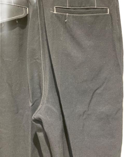COMME des GARCONS HOMME PLUS（コムデギャルソンオムプリュス）COMME des GARCONS HOMME PLUS (コムデギャルソンオムプリュス) ステッチタックパンツ ブラック サイズ:Sの古着・服飾アイテム