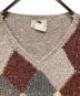 中古・古着 DRIES VAN NOTEN (ドリスヴァンノッテン) アーガイル柄ニットベスト ベージュ サイズ:M：30000円