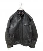 Schottショット）の古着「141シングルライダースジャケット」｜ブラック