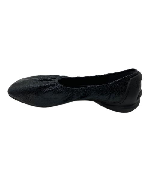 SHISEI（シセイ）SHISEI (シセイ) GATHER BALLET METALIC ブラック サイズ:23.5cmの古着・服飾アイテム