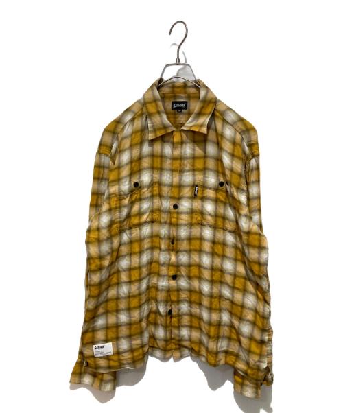 Schott（ショット）Schott (ショット) 長袖シャツ イエロー サイズ:Mの古着・服飾アイテム