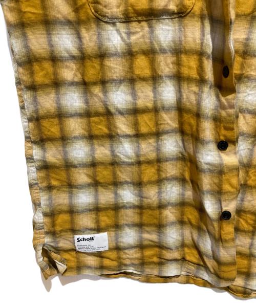 Schott（ショット）Schott (ショット) 長袖シャツ イエロー サイズ:Mの古着・服飾アイテム