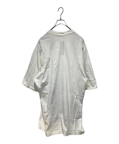 RICK OWENS DRKSHDW（リックオウエンス ダークシャドウ）Rick Owens DRKSHDW (リックオウエンス ダークシャドウ) Lightweight Band Print Level Tee ホワイト サイズ:Ｌの古着・服飾アイテム