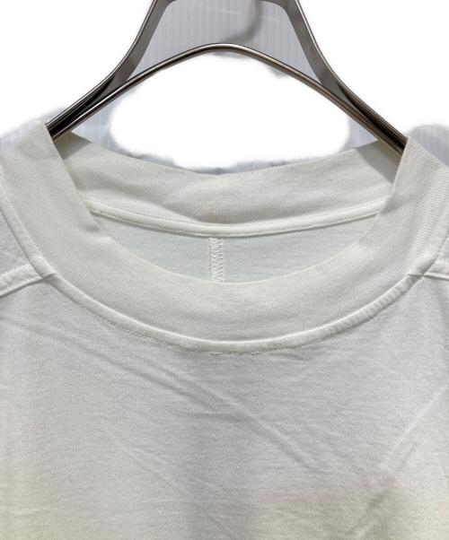 RICK OWENS DRKSHDW（リックオウエンス ダークシャドウ）Rick Owens DRKSHDW (リックオウエンス ダークシャドウ) Lightweight Band Print Level Tee ホワイト サイズ:Ｌの古着・服飾アイテム