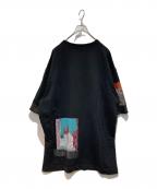 DRIES VAN NOTENドリスヴァンノッテン）の古着「グラフィックオーバーサイズスウェットTシャツ」｜ブラック