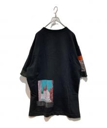 DRIES VAN NOTEN（ドリスヴァンノッテン）の古着「グラフィックオーバーサイズスウェットTシャツ」｜ブラック