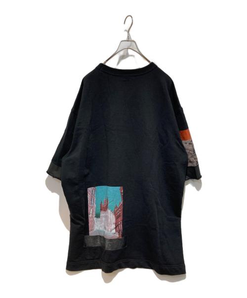 DRIES VAN NOTEN（ドリスヴァンノッテン）DRIES VAN NOTEN (ドリスヴァンノッテン) グラフィックオーバーサイズスウェットTシャツ ブラック サイズ:Mの古着・服飾アイテム