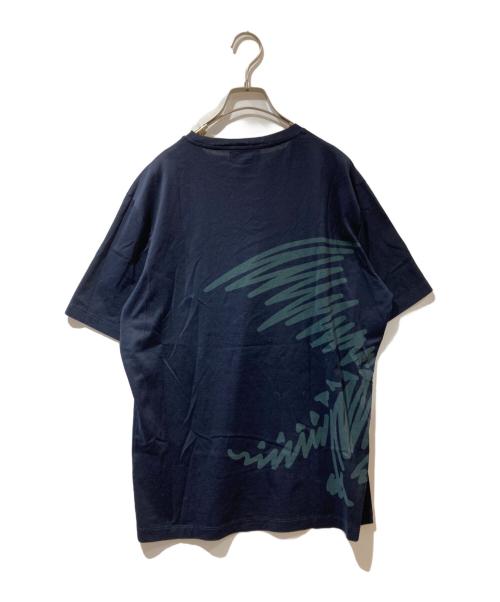 HERMES（エルメス）HERMES (エルメス) ドラゴンプリントTシャツ ネイビー サイズ:XLの古着・服飾アイテム