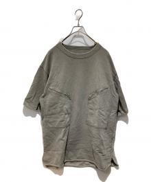JIL SANDER（ジルサンダー）の古着「ジップポケットS/SスウェットTシャツ」｜グレー