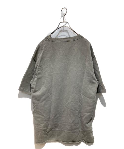 JIL SANDER（ジルサンダー）JIL SANDER (ジルサンダー) ジップポケットS/SスウェットTシャツ グレー サイズ:XLの古着・服飾アイテム