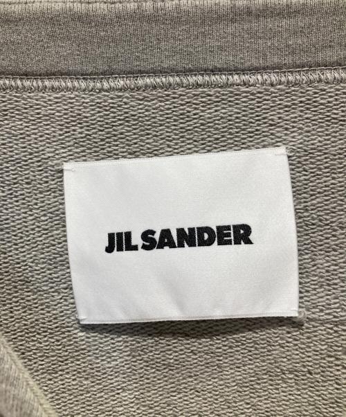 JIL SANDER（ジルサンダー）JIL SANDER (ジルサンダー) ジップポケットS/SスウェットTシャツ グレー サイズ:XLの古着・服飾アイテム
