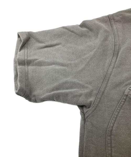 JIL SANDER（ジルサンダー）JIL SANDER (ジルサンダー) ジップポケットS/SスウェットTシャツ グレー サイズ:XLの古着・服飾アイテム