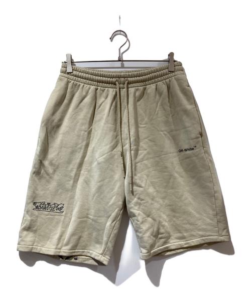 OFFWHITE（オフホワイト）OFFWHITE (オフホワイト) Towel Terry Shorts ベージュ サイズ:Mの古着・服飾アイテム