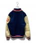 ALBION (アルビオン) レザー切替スタジャン ネイビー×ベージュ サイズ:40：14000円