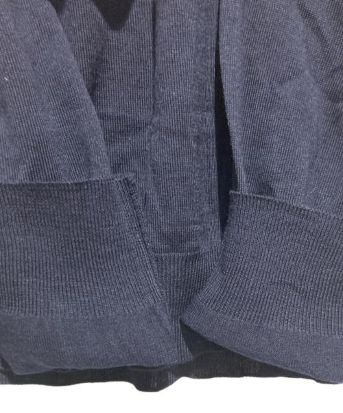 PRADA（プラダ）PRADA (プラダ) ニットポロシャツ ネイビー サイズ:46の古着・服飾アイテム
