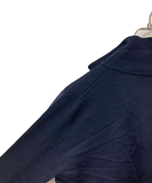 PRADA（プラダ）PRADA (プラダ) ニットポロシャツ ネイビー サイズ:46の古着・服飾アイテム