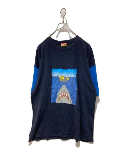 The Simpsons（ザ シンプソンズ）the simpsons (ザ シンプソンズ) プリントTシャツ ネイビー サイズ:不明の古着・服飾アイテム
