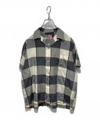 paddle and saddleー）の古着「チェックシャツ」｜グレー