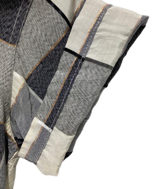 paddle and saddle（ー）paddle and saddle (ー) チェックシャツ グレー サイズ:15-15 1/2の古着・服飾アイテム