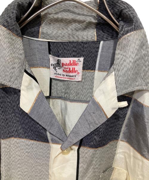 paddle and saddle（ー）paddle and saddle (ー) チェックシャツ グレー サイズ:15-15 1/2の古着・服飾アイテム