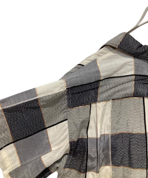 paddle and saddle（ー）paddle and saddle (ー) チェックシャツ グレー サイズ:15-15 1/2の古着・服飾アイテム