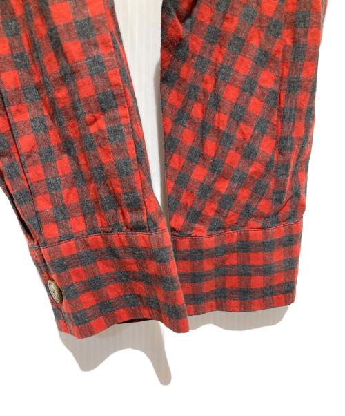 Vivienne Westwood（ヴィヴィアンウエストウッド）Vivienne Westwood (ヴィヴィアンウエストウッド) チェックシャツ レッド サイズ:36の古着・服飾アイテム