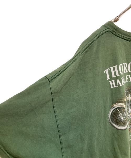 HARLEY-DAVIDSON（ハーレーダビッドソン）HARLEY-DAVIDSON (ハーレーダビッドソン) Tシャツ グリーン サイズ:3XLの古着・服飾アイテム