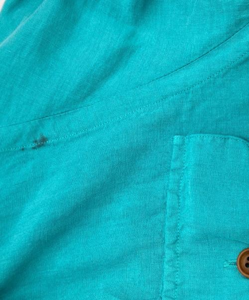 POLO RALPH LAUREN（ポロ・ラルフローレン）POLO RALPH LAUREN (ポロ・ラルフローレン) リネンシャツ ブルー サイズ:Mの古着・服飾アイテム