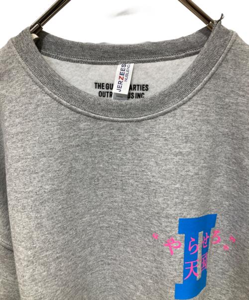 WACKO MARIA（ワコマリア）WACKO MARIA (ワコマリア) やらせろ 天国 プリント クルーネック スウェット グレー サイズ:Ｌの古着・服飾アイテム